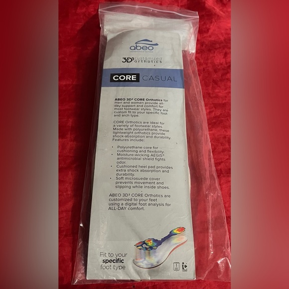 Women's ABEO 3D3 Customized Orthotic Insoles - Size 11 - NWT - Picture 2 of 7